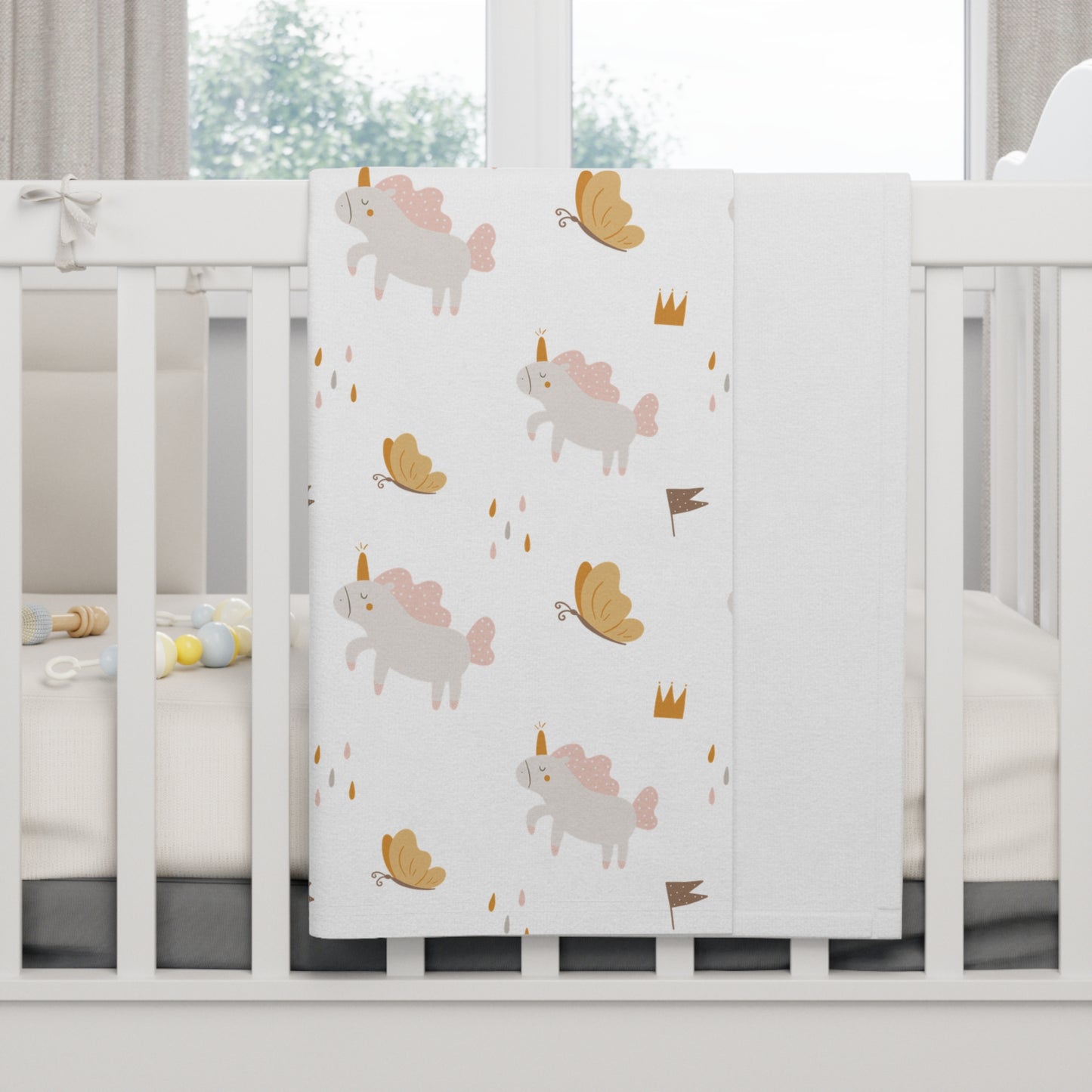 Baby Soft Fleece Blanket | Unicorn Theme