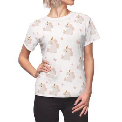 Mom's Cut & Sew T-Shirt | Unicorn Theme