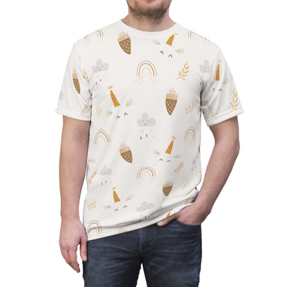 Dad's Cut & Sew T-Shirt | Unicorn Theme