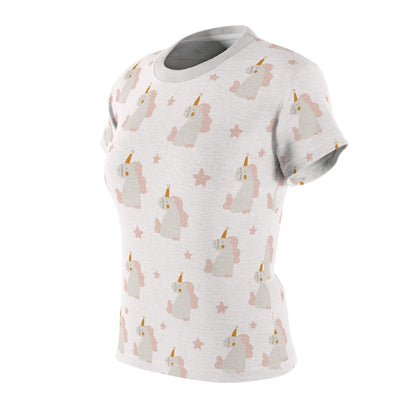 Mom's Cut & Sew T-Shirt | Unicorn Theme