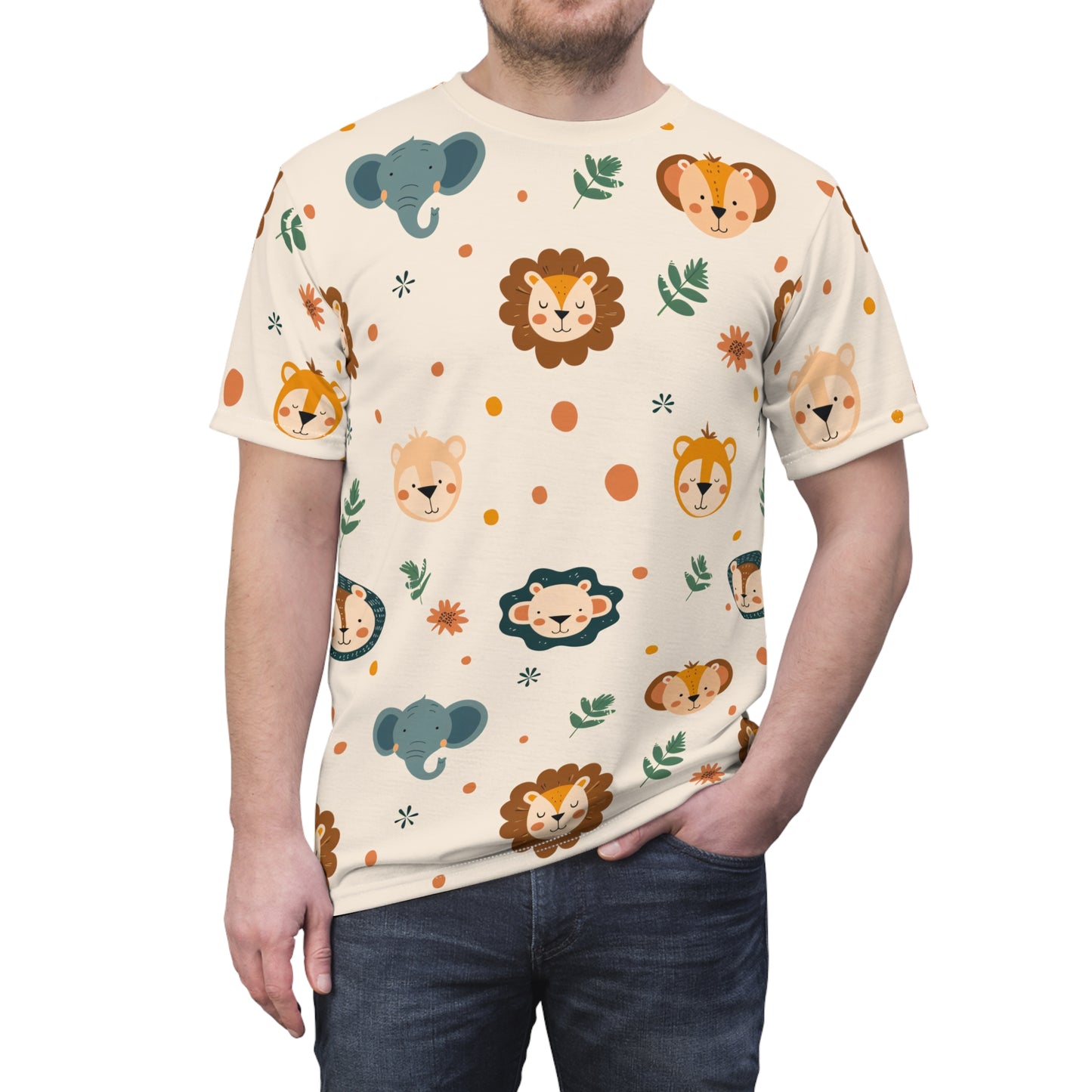 Dad's Cut & Sew T-Shirt | Safari Theme