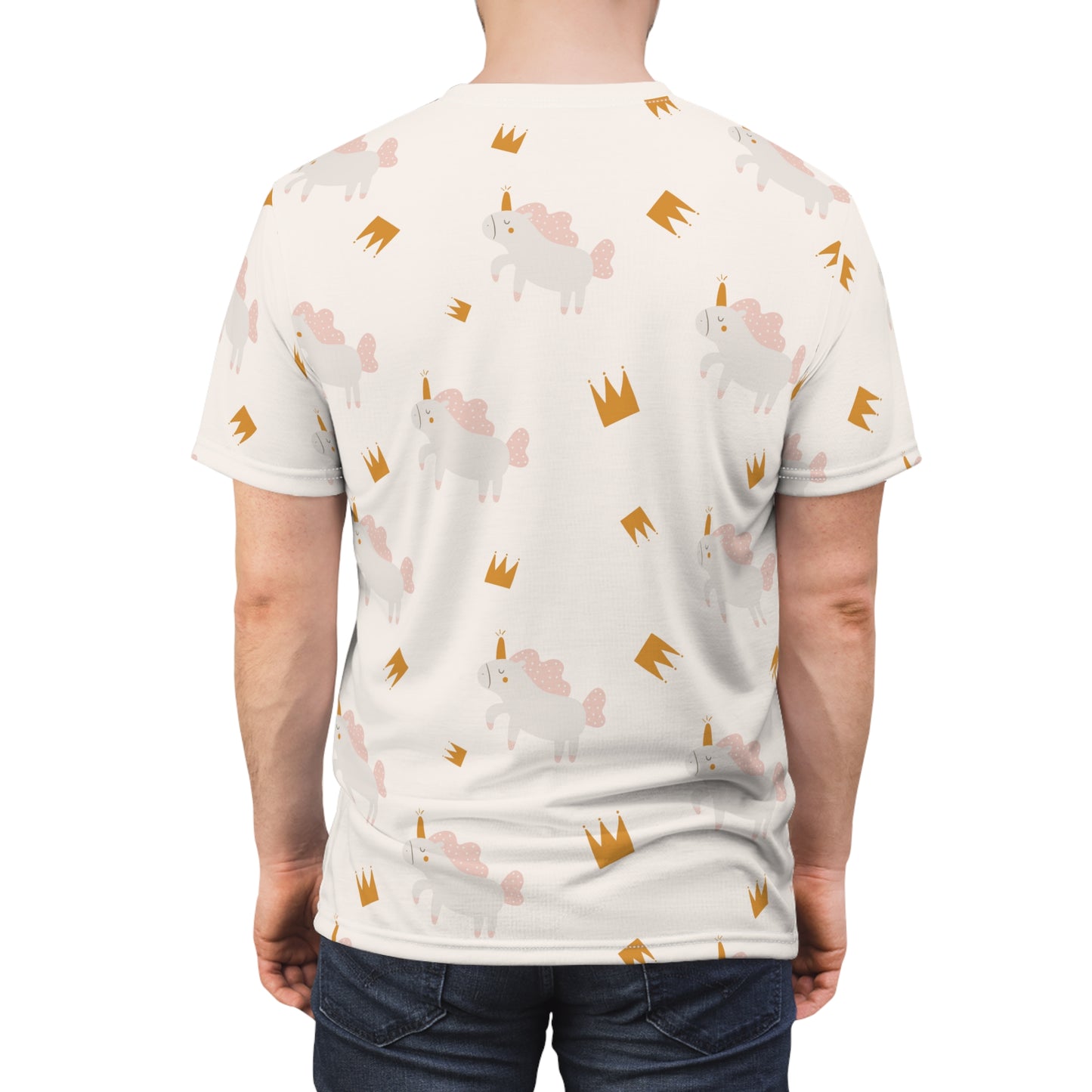 Dad's Cut & Sew T-Shirt | Unicorn Theme