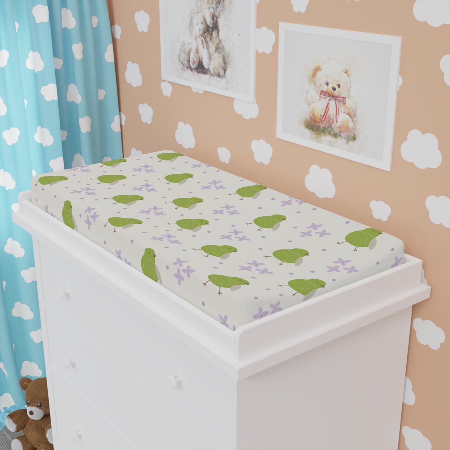 Baby Changing Pad Cover | Spring Theme