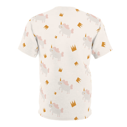 Dad's Cut & Sew T-Shirt | Unicorn Theme