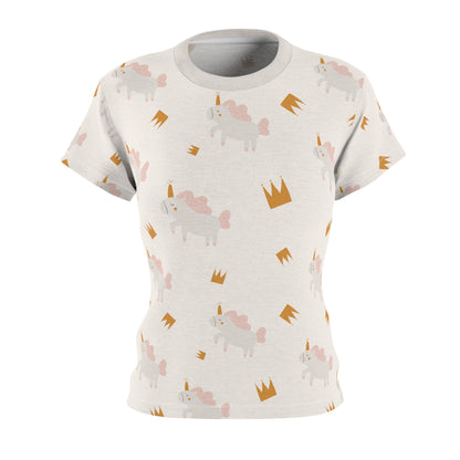 Mom's Cut & Sew T-Shirt | Unicorn Theme