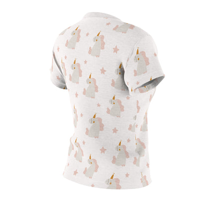 Mom's Cut & Sew T-Shirt | Unicorn Theme