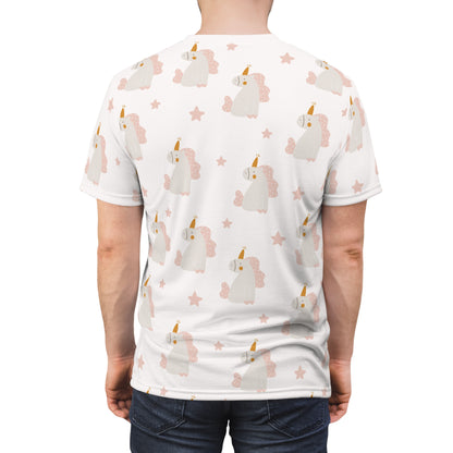 Dad's Cut & Sew T-Shirt | Unicorn Theme