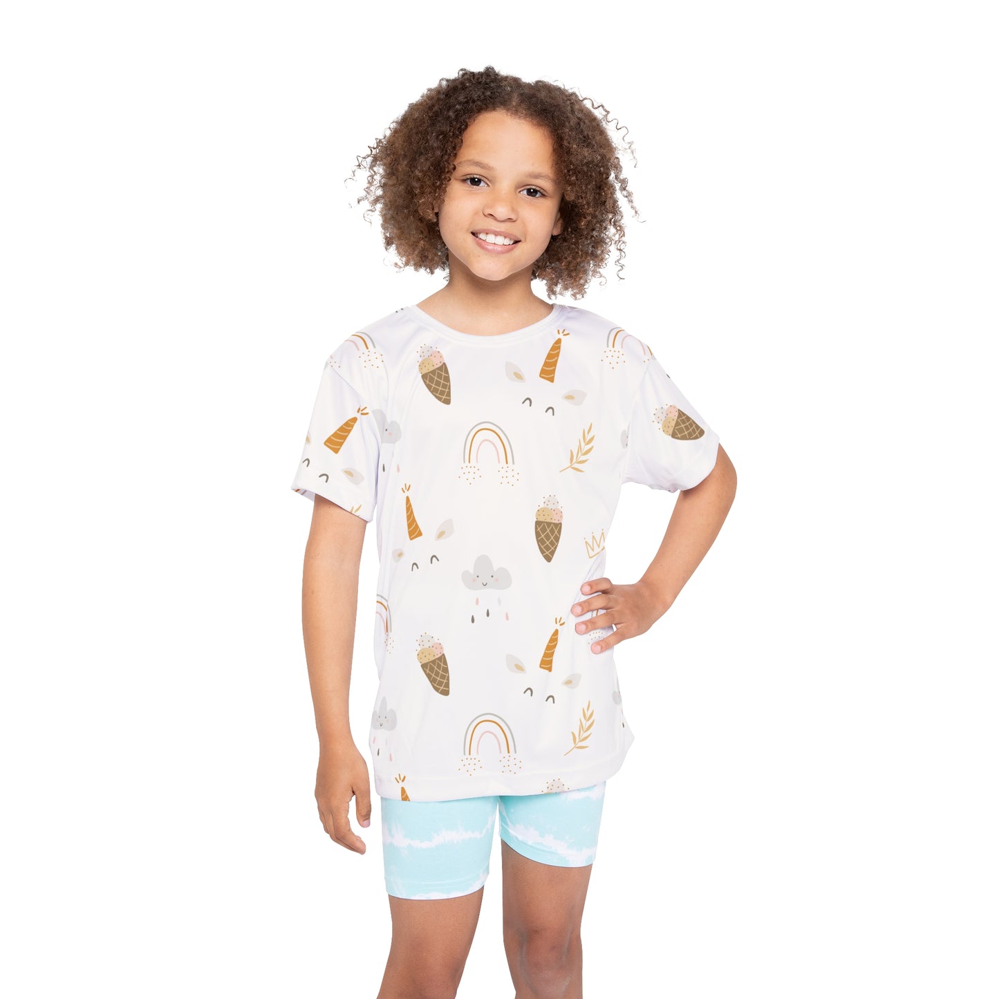 Kids Active T-Shirt | Unicorn Theme