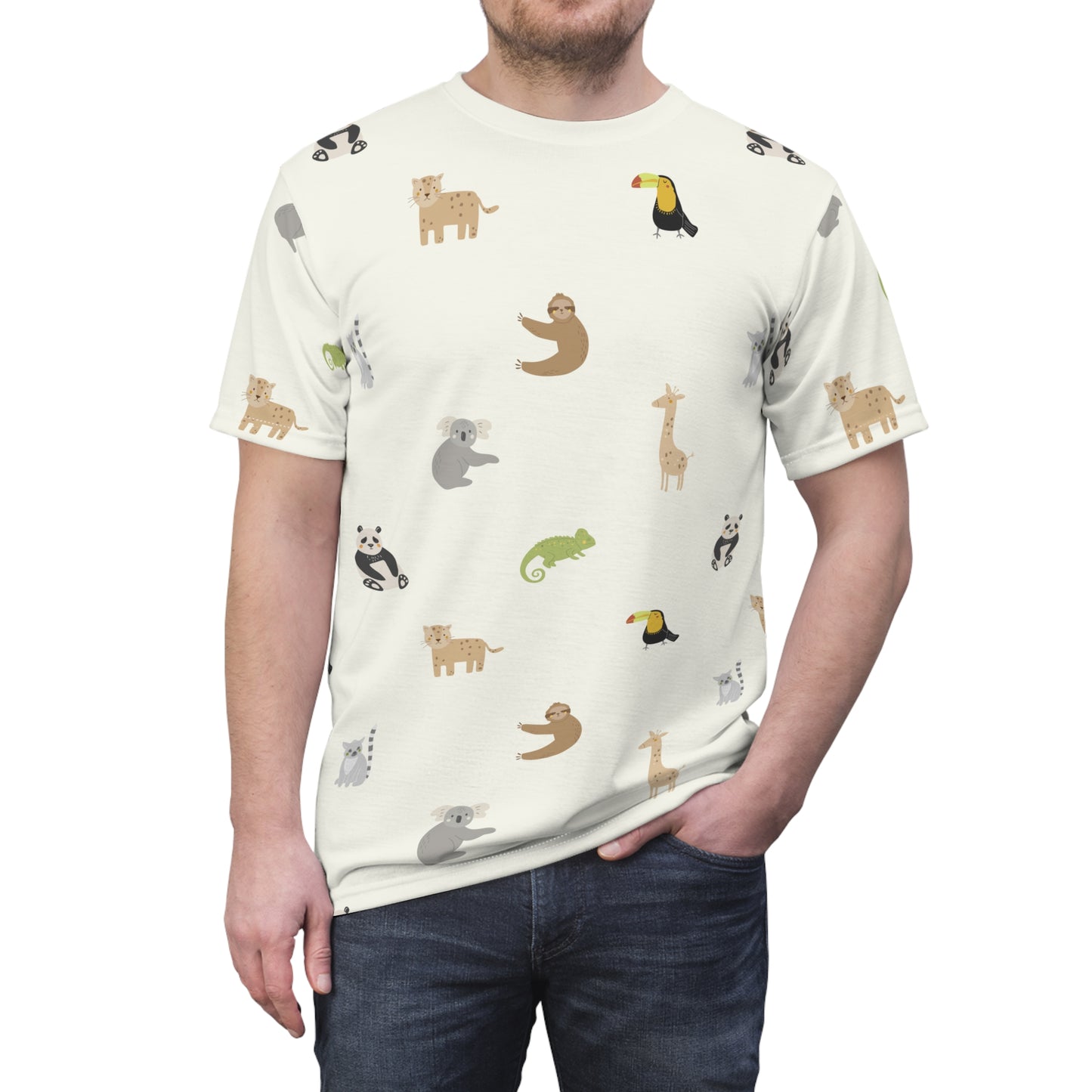 Dad's Cut & Sew T-Shirt | Tropical Theme