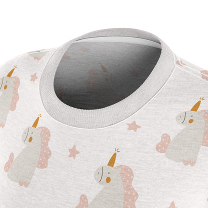Mom's Cut & Sew T-Shirt | Unicorn Theme
