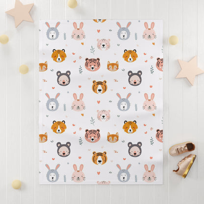 Baby Fleece Blanket | Safari Theme