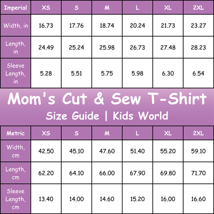 Mom's Cut & Sew T-Shirt | Space Theme