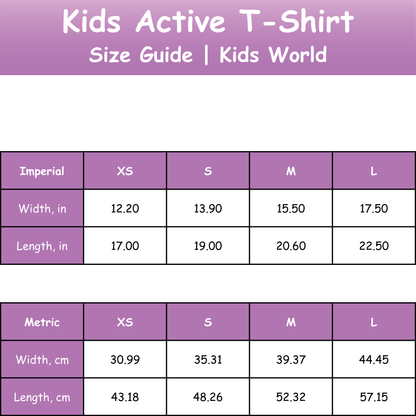 Kids Active T-Shirt | Space Theme
