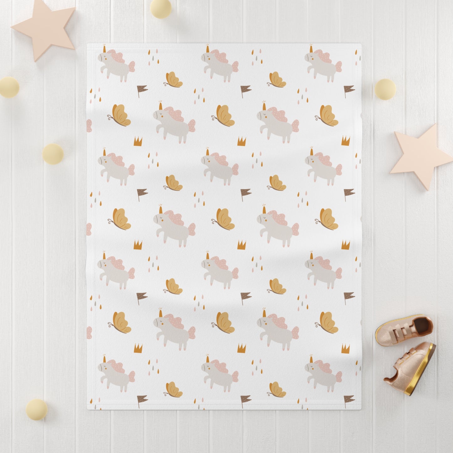 Baby Soft Fleece Blanket | Unicorn Theme