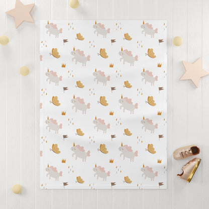 Baby Soft Fleece Blanket | Unicorn Theme
