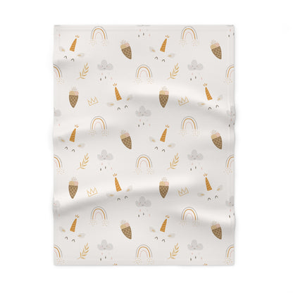 Baby Soft Fleece Blanket | Unicorn Theme