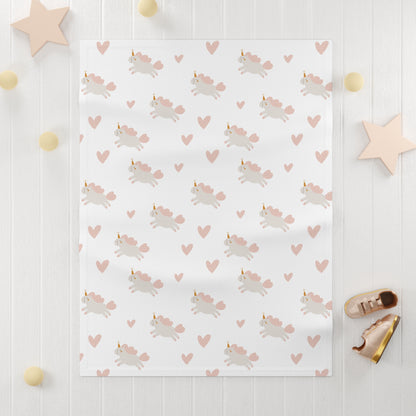 Baby Soft Fleece Blanket | Unicorn Theme