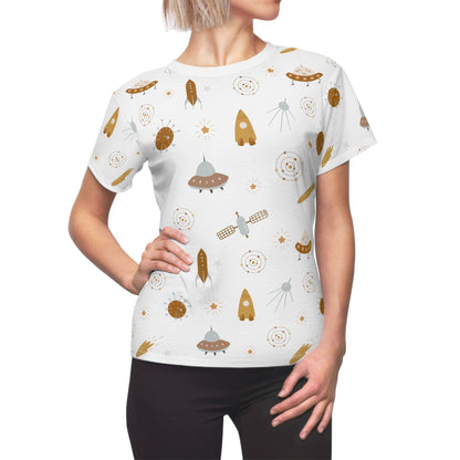 Mom's Cut & Sew T-Shirt | Space Theme