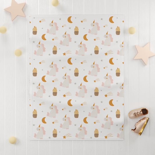 Baby Soft Fleece Blanket | Unicorn Theme