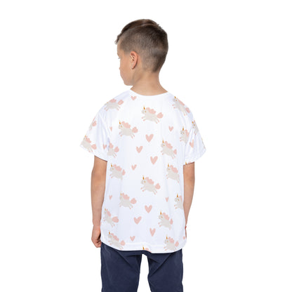 Kids Active T-Shirt | Unicorn Theme