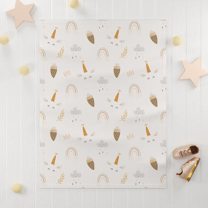 Baby Soft Fleece Blanket | Unicorn Theme