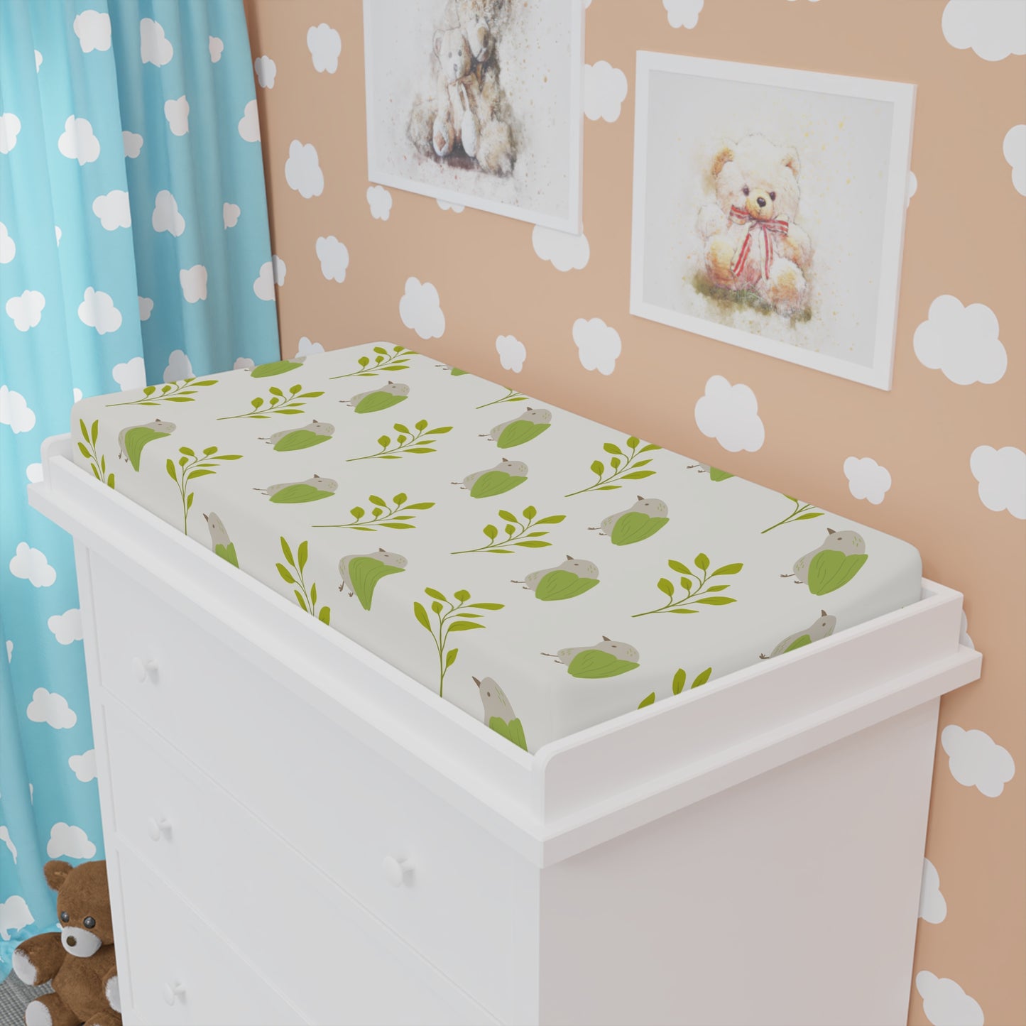 Baby Changing Pad Cover | Spring Theme