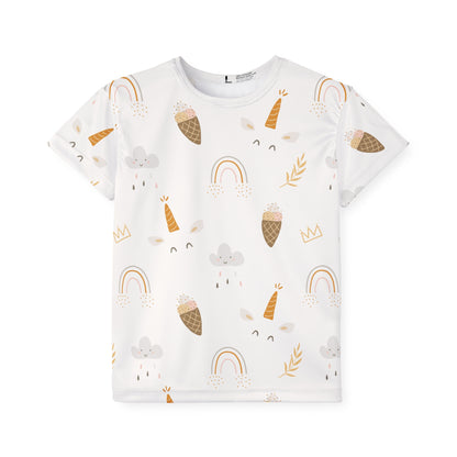 Kids Active T-Shirt | Unicorn Theme