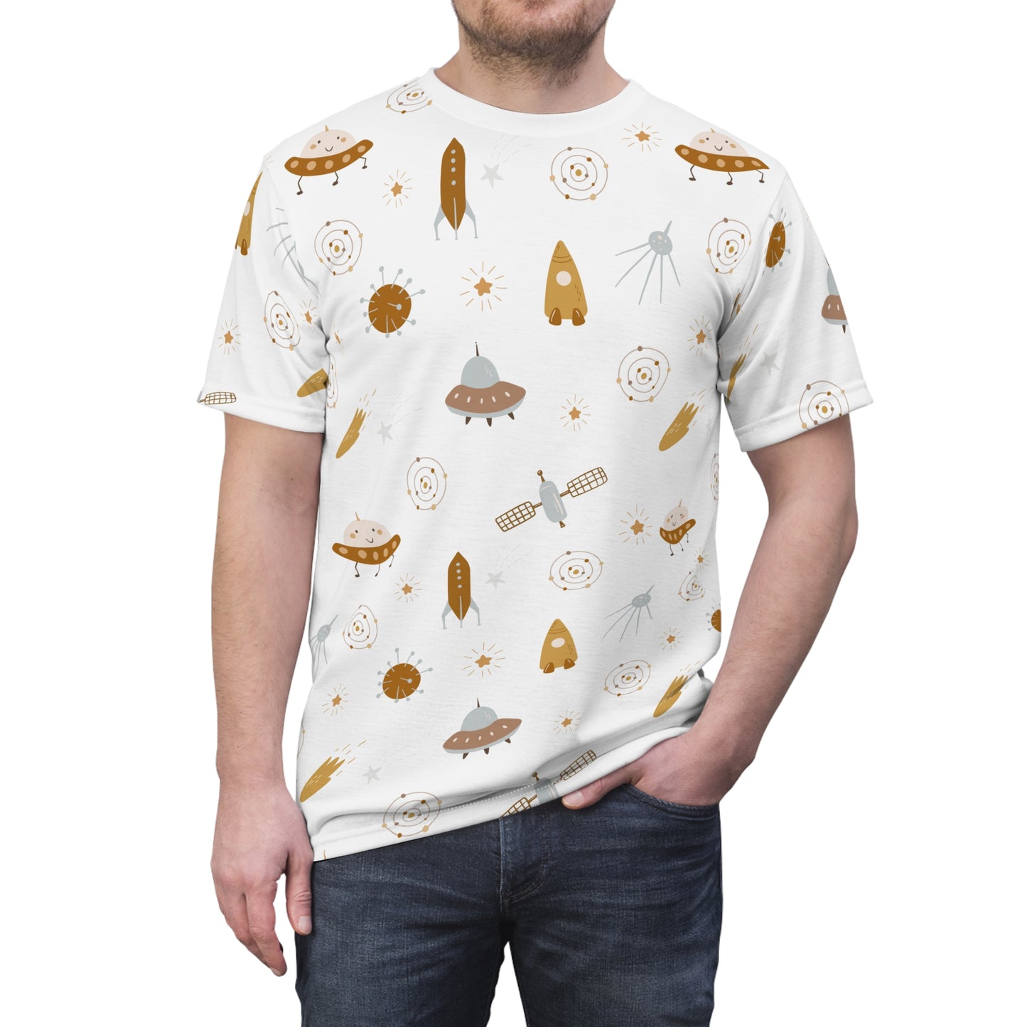 Dad's Cut & Sew T-Shirt | Space Theme